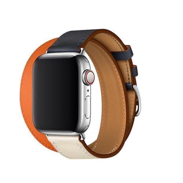 Apple Watch アップルウォッチ ダブル バンド ベル 38 40 41 42 44 45 49 iwatch ベルト レザー 交換 シリーズ1/2/3/4/5/6/7/8/9 SE Ultra _画像7