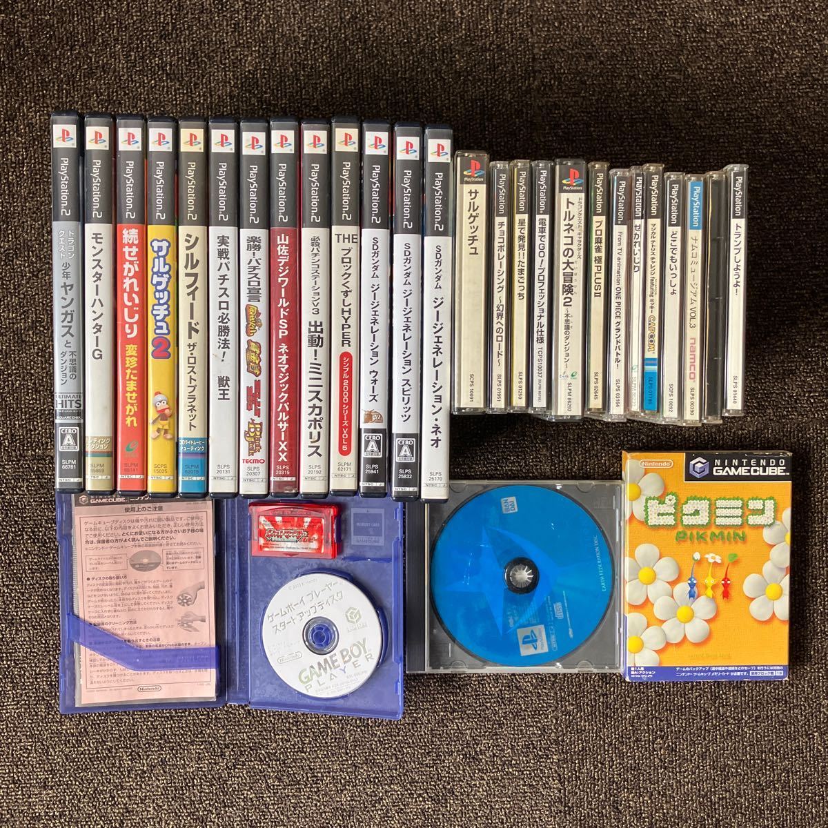 【1円スタート】ジャンク 動作未確認 PS2 PS1 等 ゲームソフトまとめ売り ヤンガスと不思議のダンジョン ガンダム パチンコ パチスロ 他_画像1