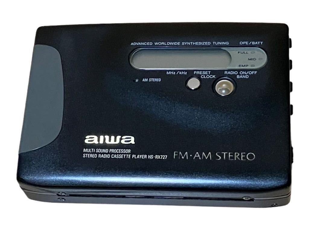 【未使用品？】 AIWA アイワ HS-RX727 ステレオ ラジオ カセット プレーヤー ジャンク