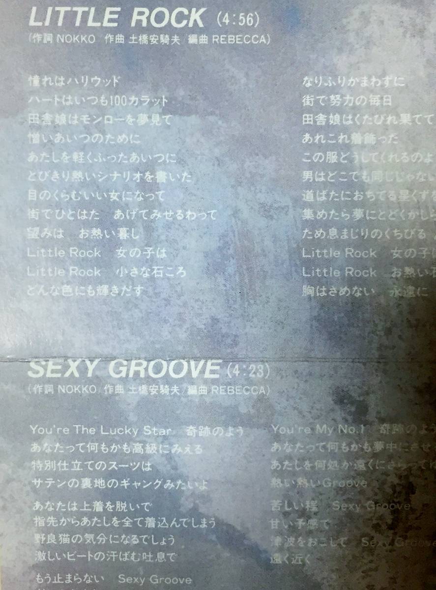 レベッカの１９８９年発売、８センチ・シングルＣＤ 「リトル・ロック」、 「セクシー・グルーヴ」 の２曲入りシングルＣＤ_画像5