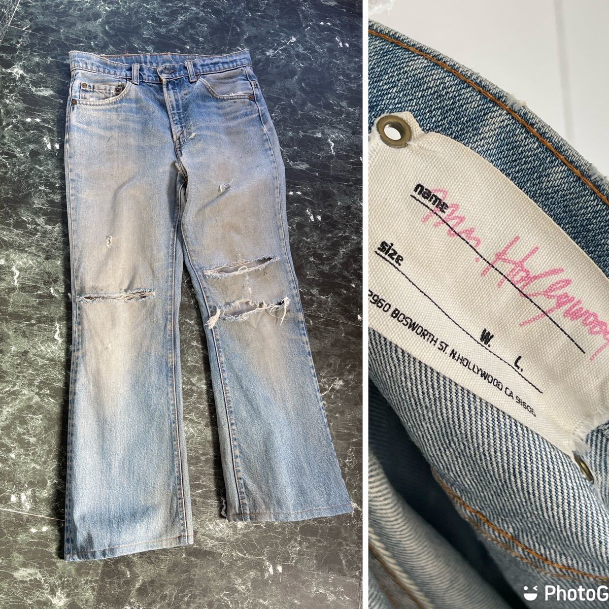 N HOOLYWOOD × リーバイス 517 リメイクデニム 初期 ジーンズ N HOOLYWOOD × リーバイス 517 リメイクデニム 初期 ジーンズ