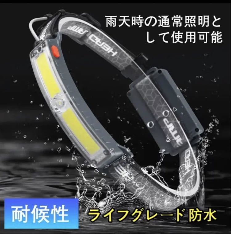ヘッドライト LED USB-C充電式XPG+COB 高輝度防水 MT-1