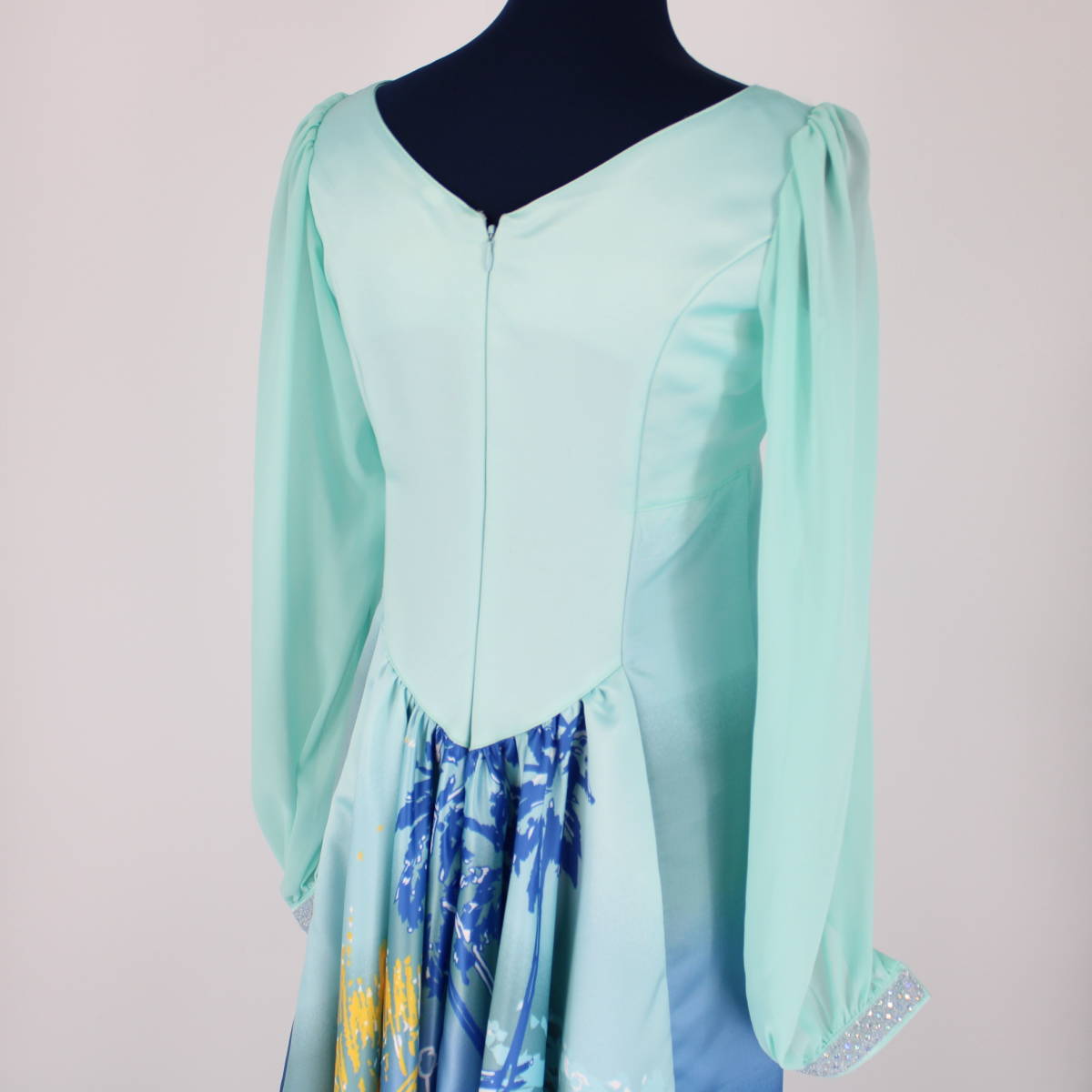 [ бесплатная доставка ][ хула для костюм русалка платье ]FANCY DRESS изумруд зеленый ~ голубой Hawaiian One-piece aro - resort 