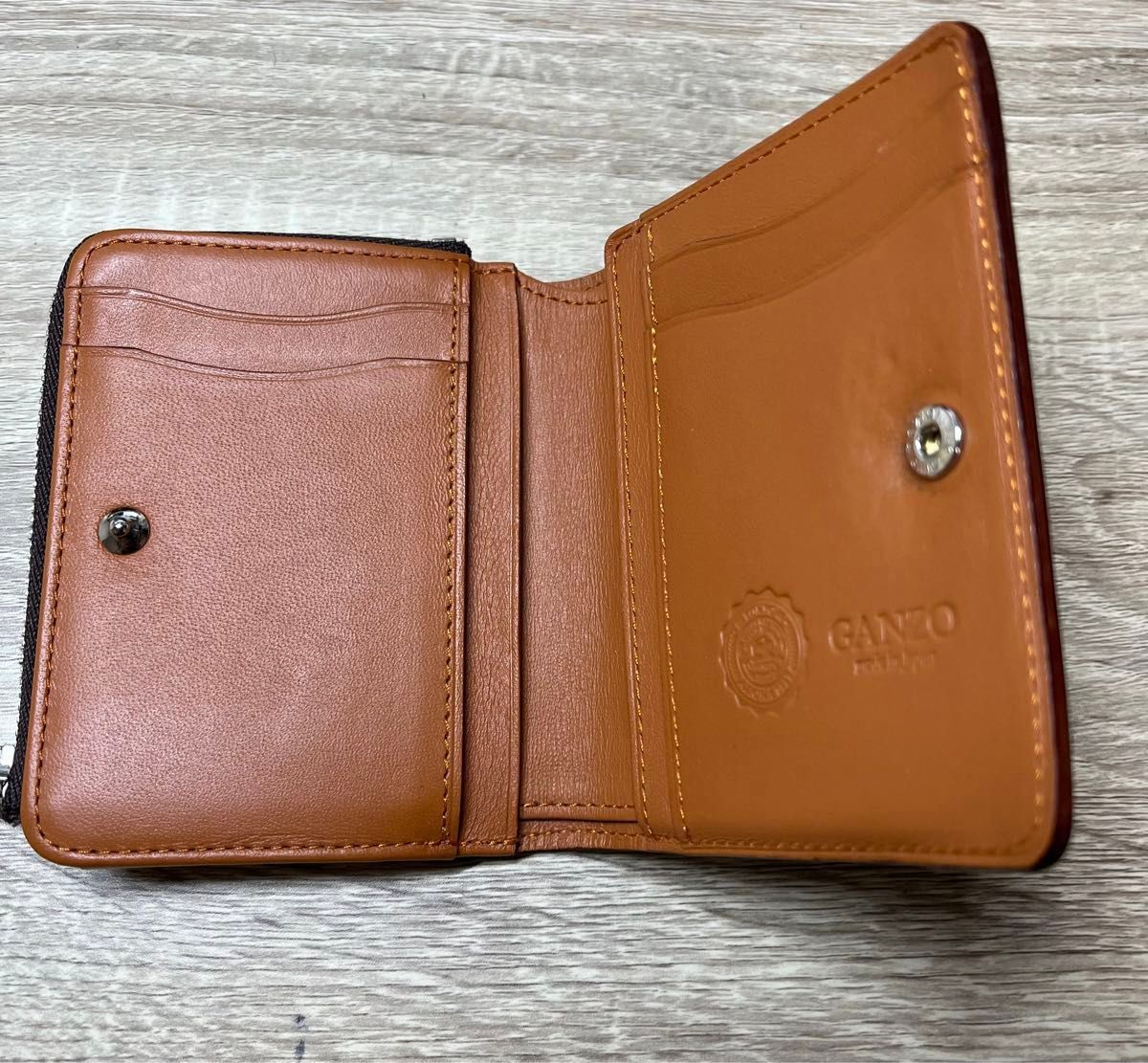 ガンゾ コードバン オーセンティック Lファスナー二つ折り財布 ガンゾ コードバン オーセンティック Lファスナー二つ折り財布