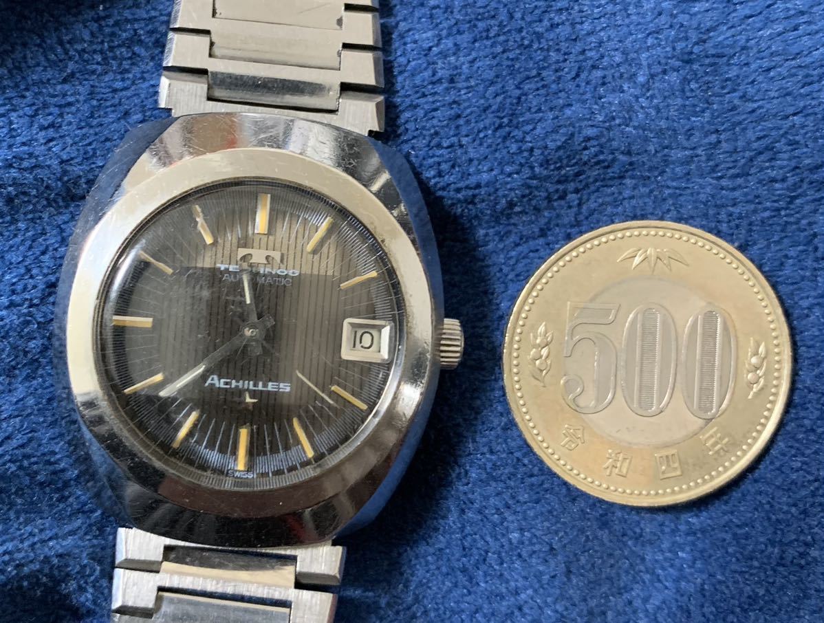 定番の冬ギフト 自動巻 スイス 稼働 テクノス watch antique automatic