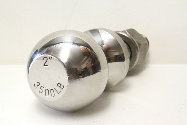 CVP SUS stainless steel 2 -inch hitch ball & cover 19mm shaft 5000LBS ( pedestal : wrench type )