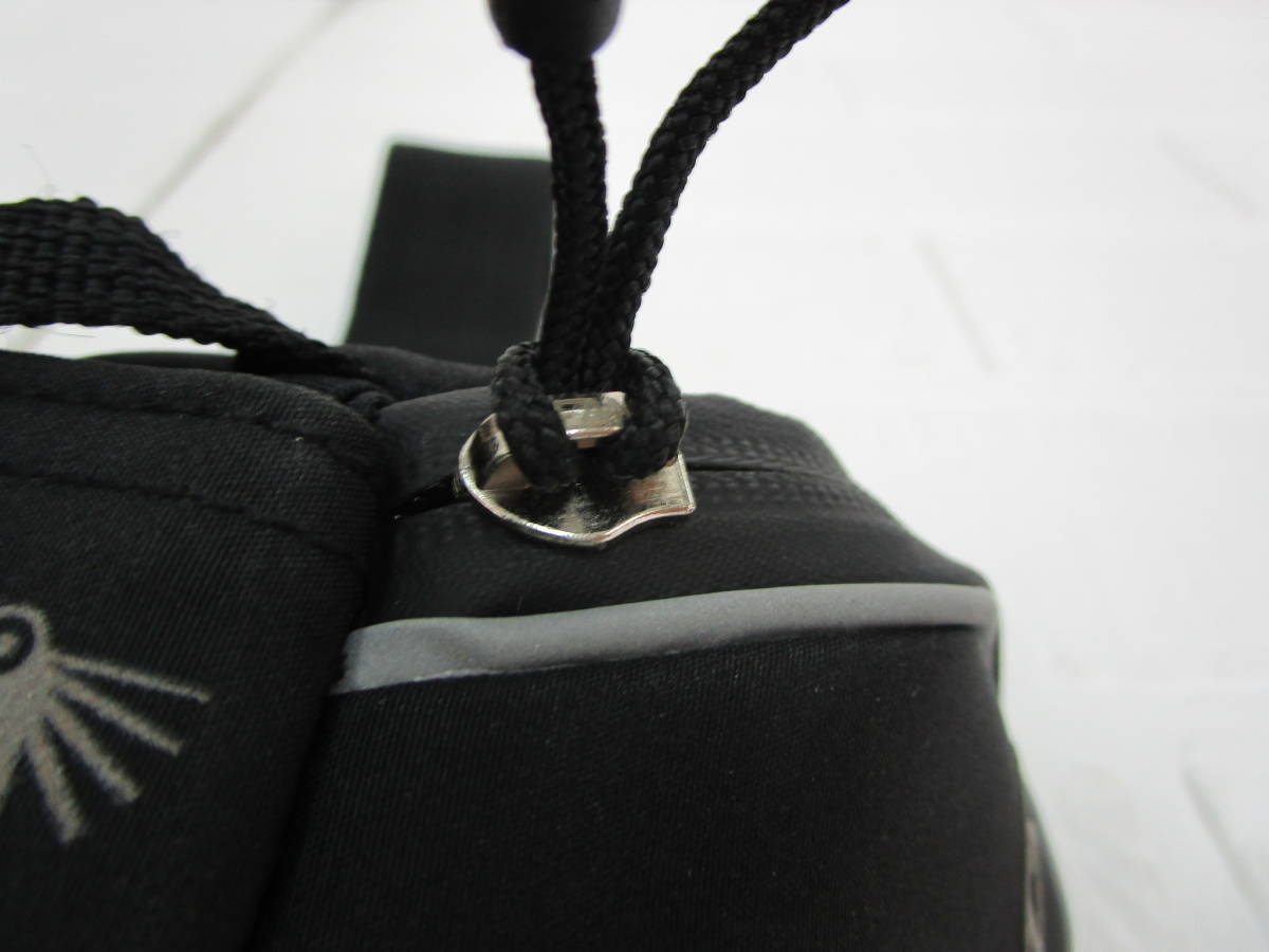 W.24A10 TO * стоимость доставки 220 иен фиксированная сумма * подседельная сумка LEZYNE leather in черный USED *