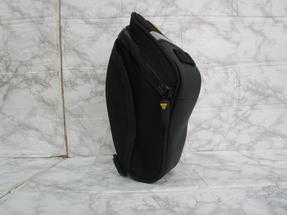 W.24A15 TO * postage 350 jpy fixed amount * saddle-bag TOPEAKtopi-k black USED *