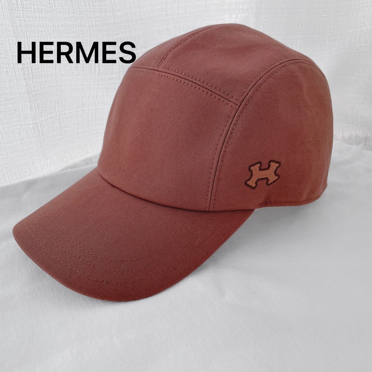 HERMES エルメス　ネヴァダ　セリエ　ベースボール　キャップ　帽子　Hロゴ　極美品　正規品