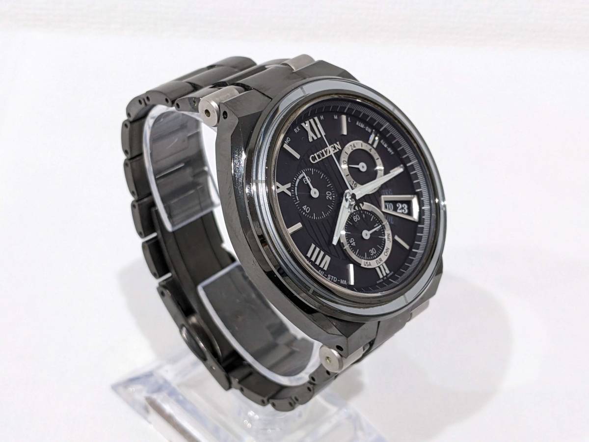 【43145】CITIZEN シチズン ATTESA アテッサ 25周年限定モデル H610-T018866 エコ・ドライブ 電波ソーラー 時計 チタン製_画像3