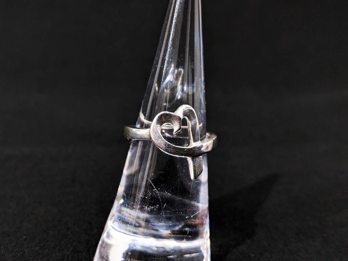 【42577】Tiffany＆Co. ティファニー ラビングハート リング 指輪 SV 925 シルバー パロマピカソ 総重量約3.7ｇ 約10号 アクセサリー_画像5