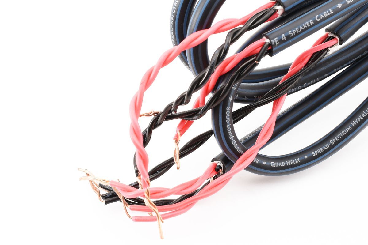 CO1 audioquestオーディオクエストType4 speaker cable solid long - grain copper quard helix スピーカーケーブル【2mx1本】【1.3mx1本】_画像8