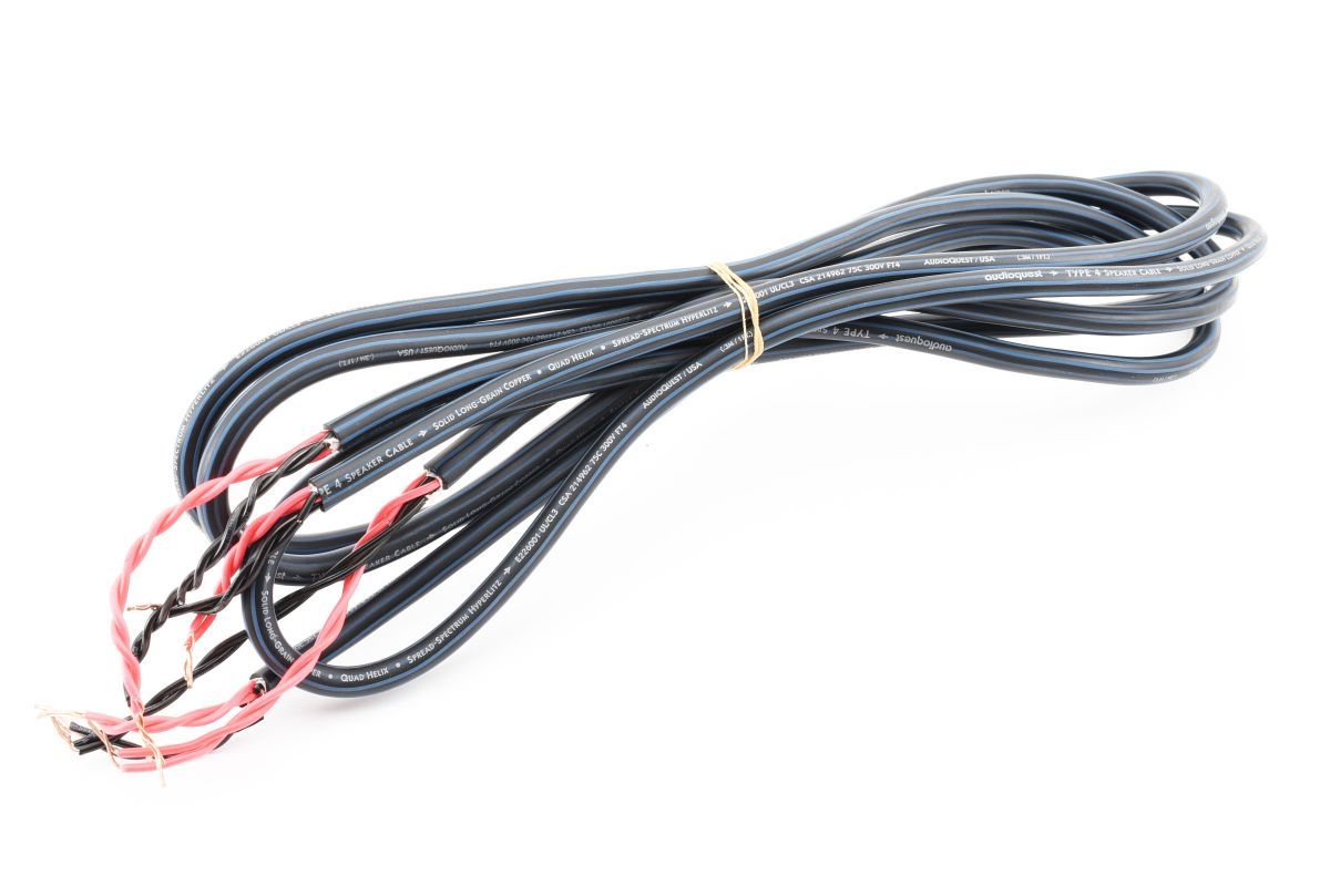 CO1 audioquestオーディオクエストType4 speaker cable solid long - grain copper quard helix スピーカーケーブル【2mx1本】【1.3mx1本】_画像5