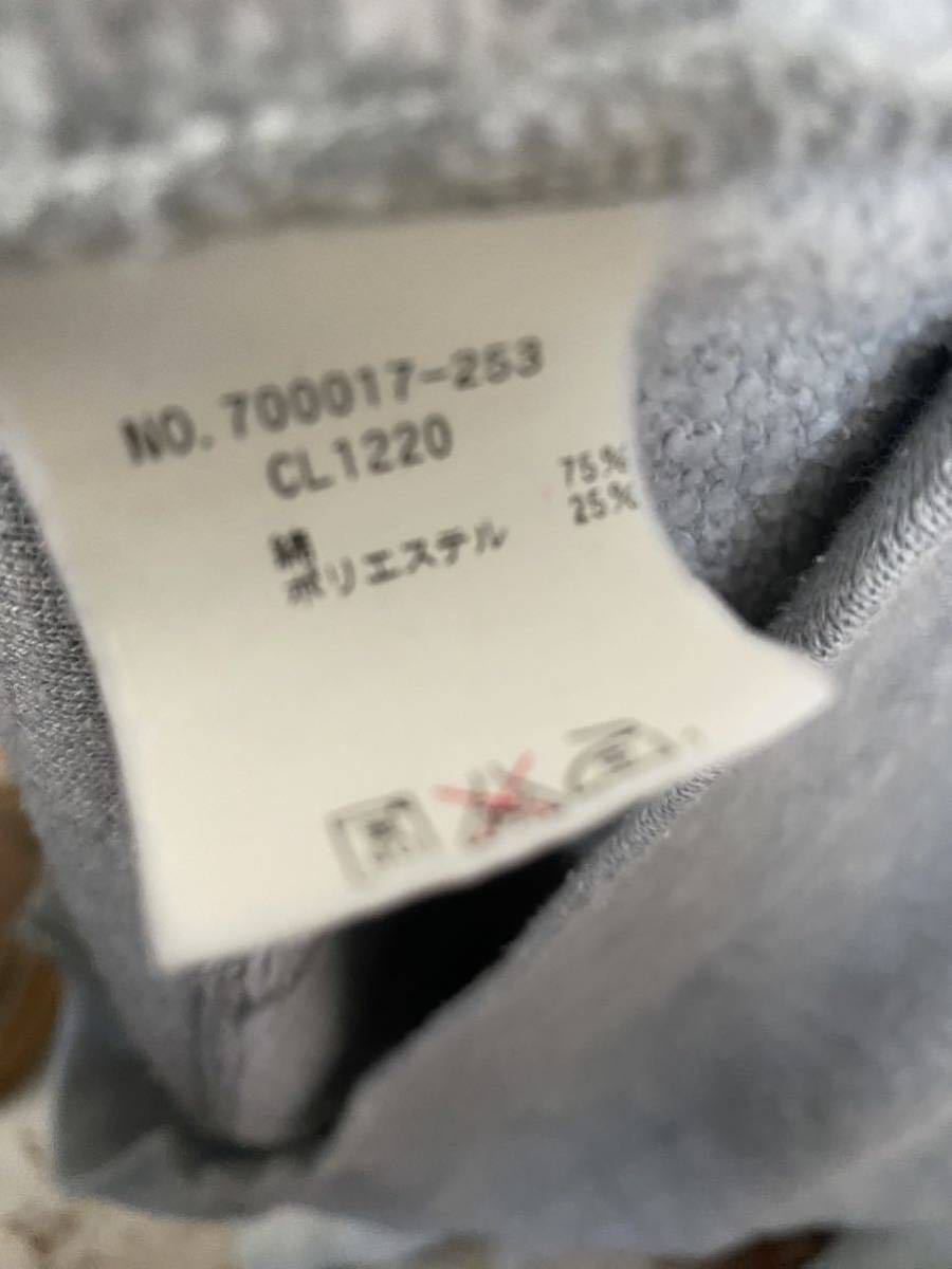 送料520円から HOLLYWOOD RANCH MARKET / BLUEBLUE ジップアップ パーカー 2 / M ヴィンテージ 古着 グレー 灰色 GREY / 中古 USED_画像6