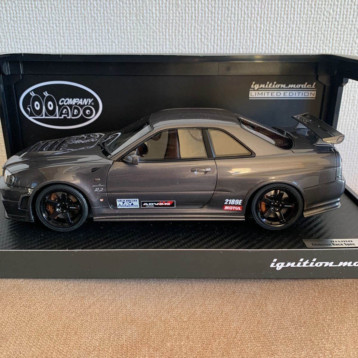 ignitionmodel 1/18 NISSAN BNR34 SKYLINE GT-R NISMO Omori Factory CRS アイアイアドカンパニー イグニッションモデル 限定　匿名配送_画像3