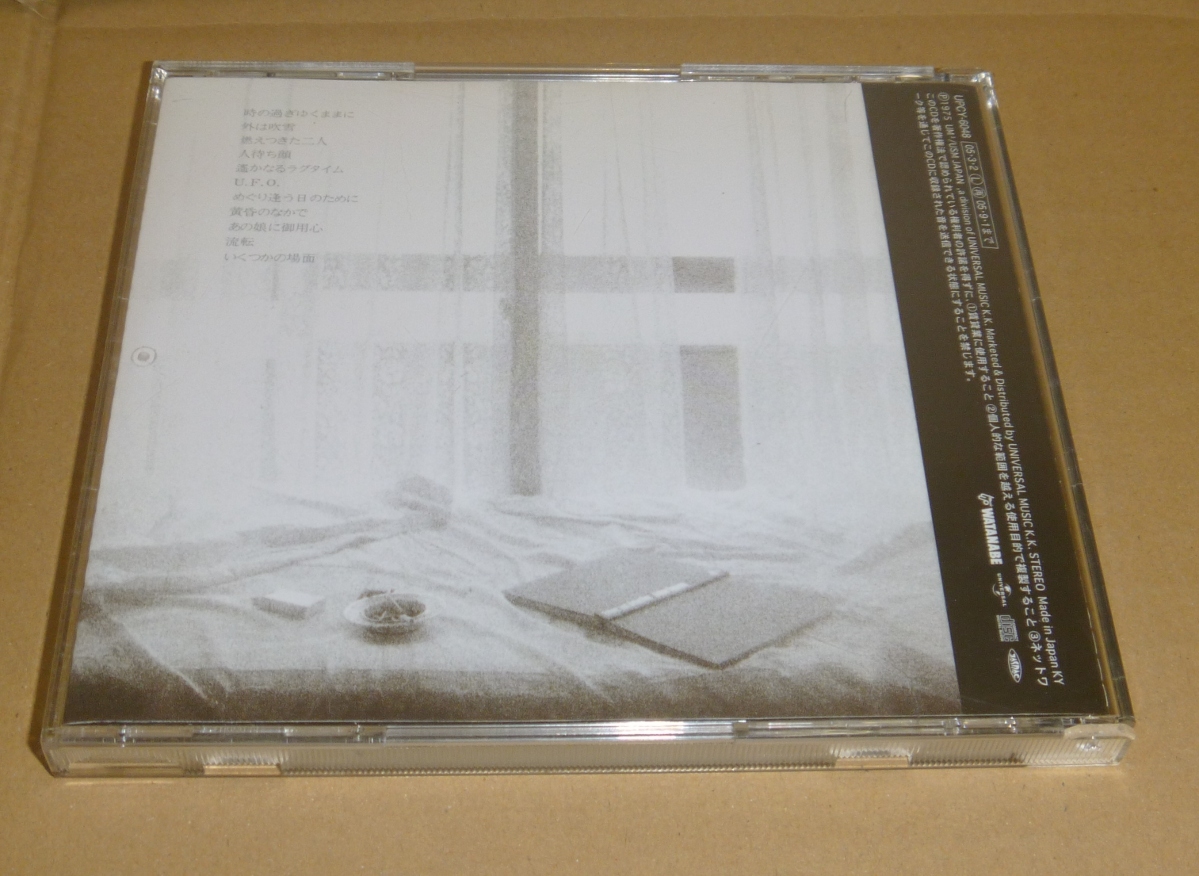 CD:沢田研二/ いくつかの場面 / ユニバーサルミュージック(UPCY-6048) 2005年デジタルリマスター再発盤_画像2