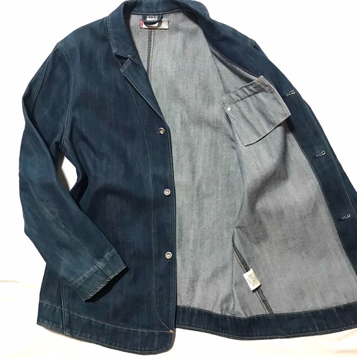 漢の1着は名作 木村拓哉 さん 70104-07 ビンテージ Levi’s リーバイス デニムジャケット ENGINEERED JEANS L テーラードジャケット_画像4