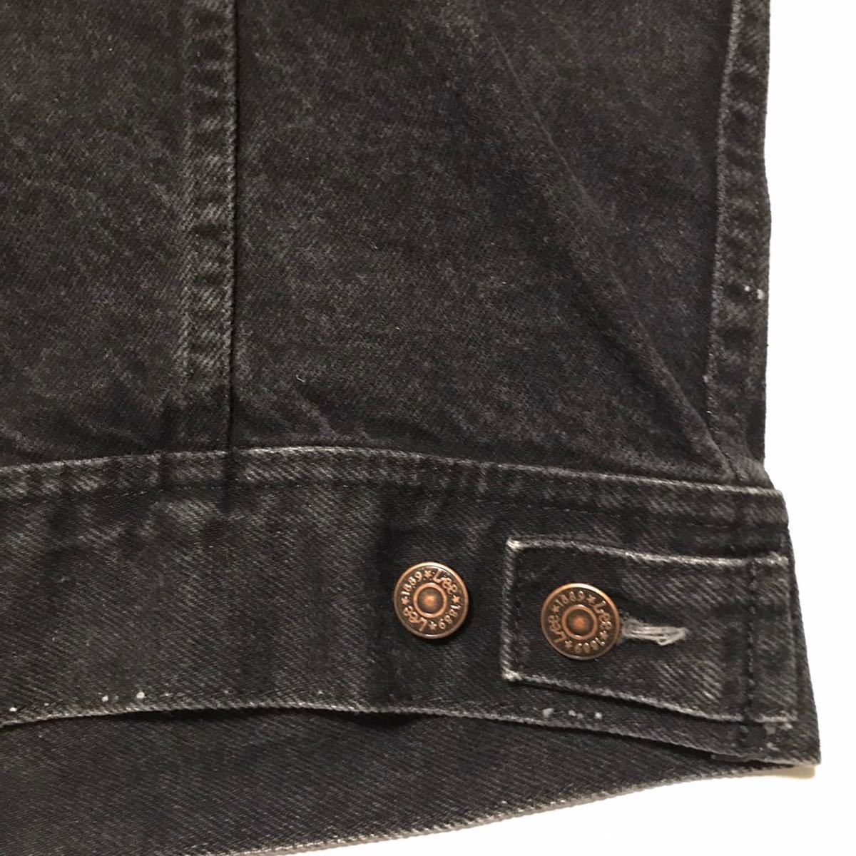 漢の1着は USA製 90sブラックデニム 後染め Lee リー Gジャン 漢の1着は USA製 90sブラックデニム 後染め Lee リー Gジャン