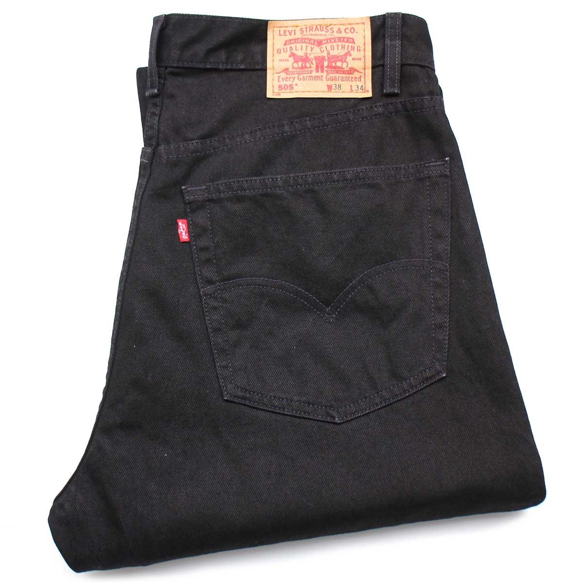 ★00s Levi'sリーバイス 505 ブラック デニムパンツ w38 L34★64 オールド ジーンズ ストレート マジック オーバーサイズ ビッグサイズ