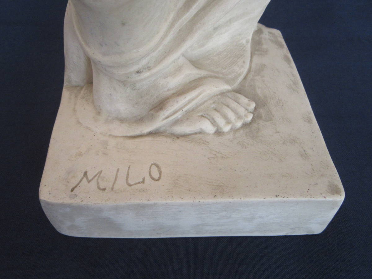 【即決価格】MILO作 西洋彫刻 ミロのヴィーナス像 大理石？人工大理石？材質不明（高さ48cm/重さ6.1kg）裸婦 女神像 ビンテージ_画像6