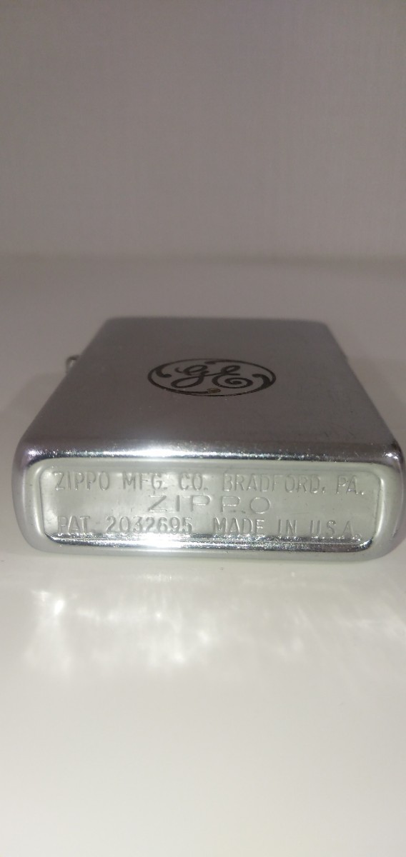 ビンテージ　zippo　ジッポー　フルスタンプ　PAT.2032695　5バレル　GE　企業ノベルティ　中古_画像3