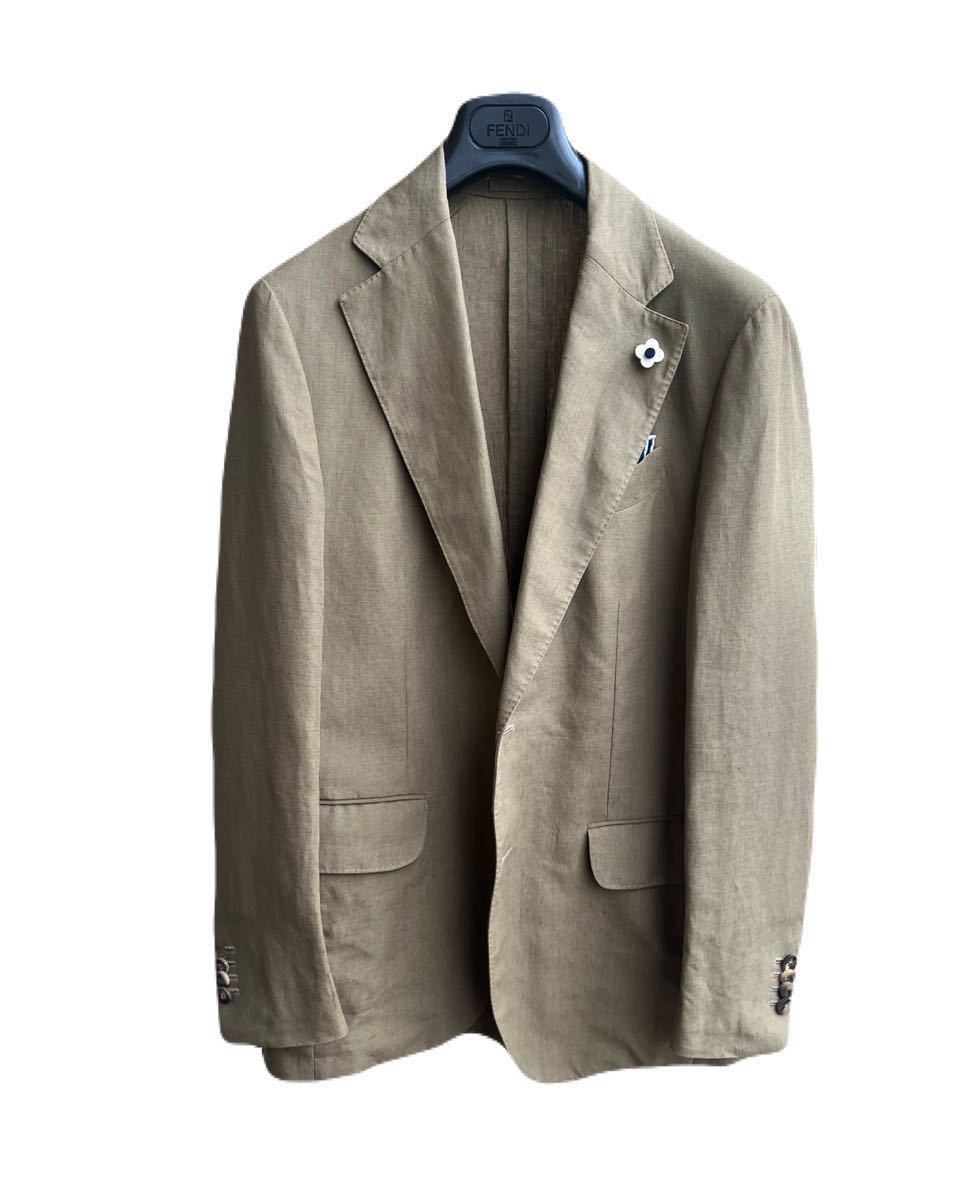 ラルディーニ LARDINI ジャケット jacket 46 リネン linen スーツ suit タリアトーレ アットリーニ L.B.M.1911ルビアム アルフォンソシリカ
