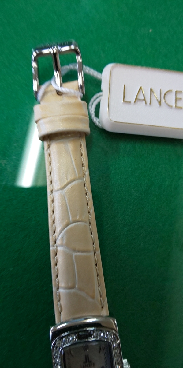 特価ランチェッテイーレデイースLT-16504アナログクオーツ時計飾り石にスモーキークオーツ使用_画像7