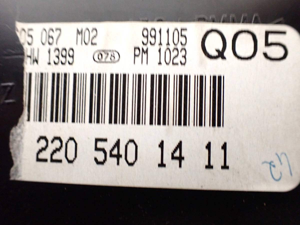 中古 計器 BOSCH 220 540 14 11 ボッシュ Mercedes-Benz メルセデスベンツ Sクラス W220 W215 260km スピードメーター ジャンク 213_画像5