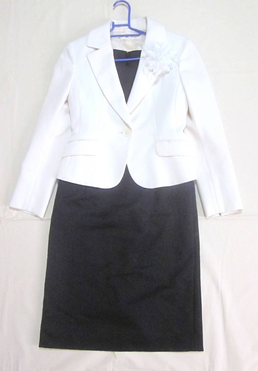 Krone formal suit top and bottom setup Krone 9 number jacket skirt ivory ceremony M 6524