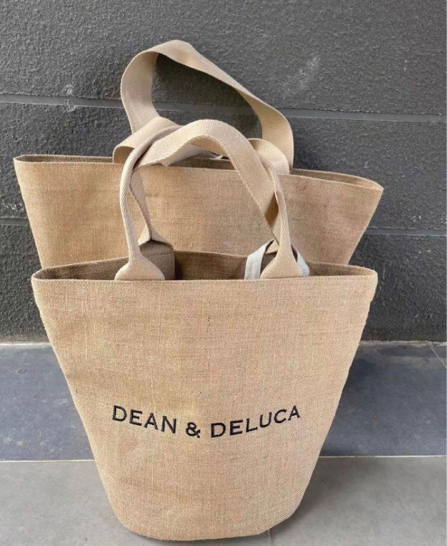  new goods Dean & Dell -ka jute market tote bag jute bag S size 