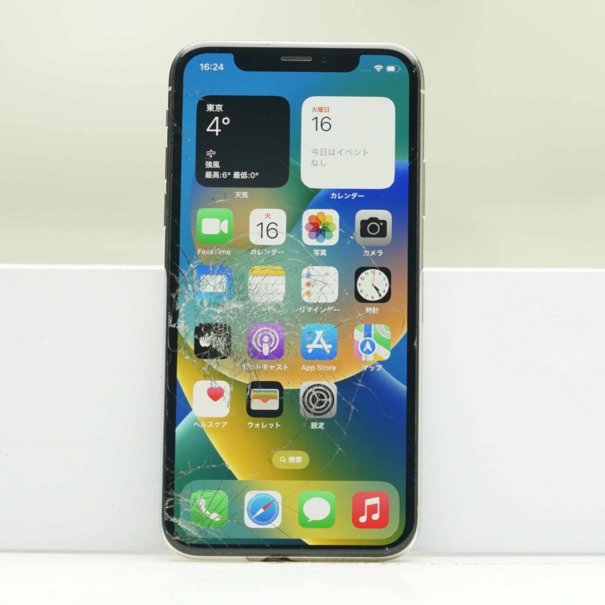 iPhone X 64GB シルバー SIMフリー 訳あり品 ジャンク 中古本体 スマホ スマートフォン 白ロム_画像2