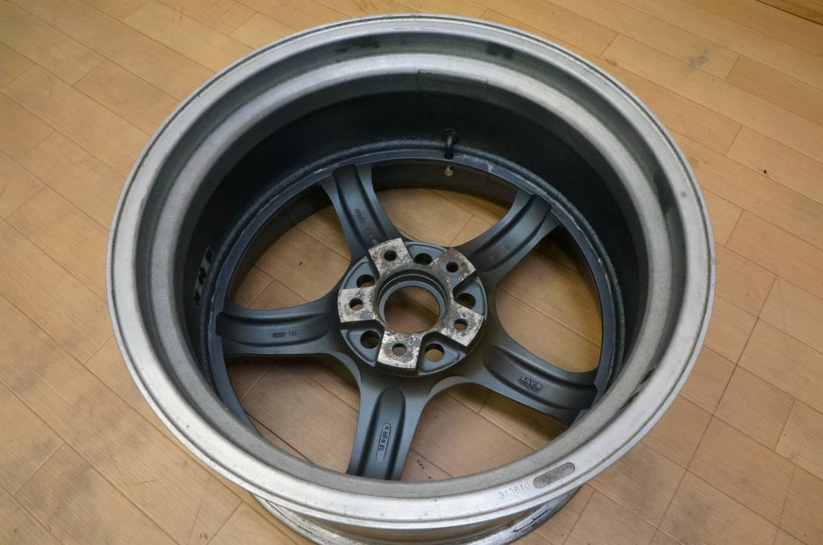 I 1422【2本】RAYS グラムライツ 57 PRO PCD114.3 10J+21？ 当時物 ドリフト JDM GT-Rサイズの画像10