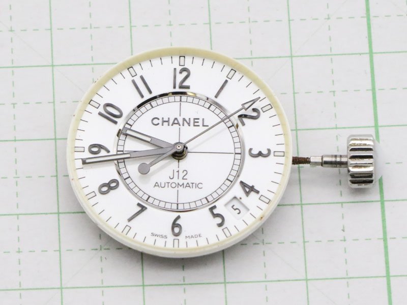 1円【 シャネル CHANEL 】 腕時計 ムーブメント J12 デイト 自動巻 ホワイト文字盤 23mm メンズ 新着 60014-8_画像3