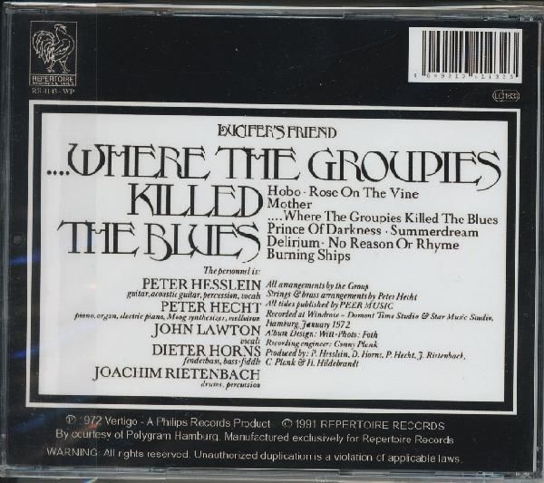 【新品CD】 LUCIFER'S FRIEND / Where The Groupies Killed The Blues_画像2