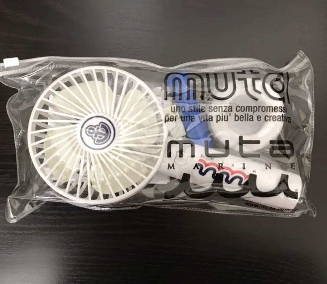MUTA MARINE/muta marine/ムータマリン扇風機 USBモバイルファン白_画像1
