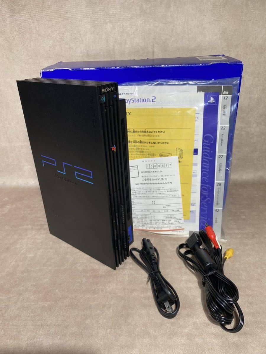 ジャンク品 PS2 SCPH-30000 PS2 SCPH-70000 薄型 HORIのコントローラー USBキーボード D端子ケーブル セット 検) プレステ2 本体 _画像4