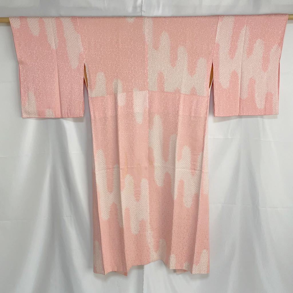 【Wellriver】長襦袢 絞り 地模様 正絹 和装 和服 #C470._画像4