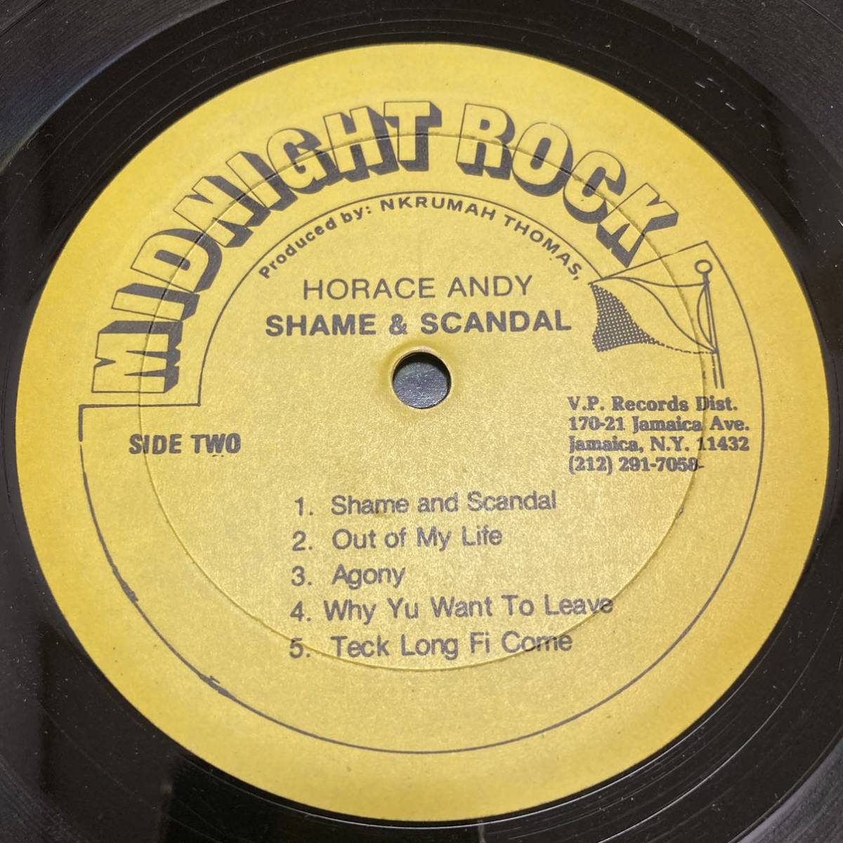 Horace Andy / Shame & Scandal ( Midmight Rock) ホレス・アンディLP _画像4