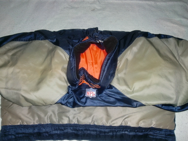 ★STARTER D.BRONCOS プルオーバープラクティスシェルトップ US L `90sNFL PRO LINE ブロンコス中綿ハーフジッププルオーバージャケット_画像8