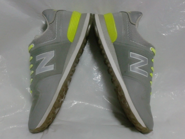 ★new balance MTL574 AB `15製ニューバランス MTL574 グレー/グレーリフレクター/ホワイト/ネオン_画像4