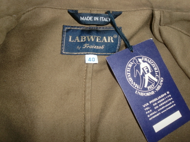 ★伊製/タグ付未使用 LABWEAR by Fraizzoli カバーオール 40 イタリア製ラヴウエア by フライツォーリ ワークショップコート 聖林公司別注_画像3