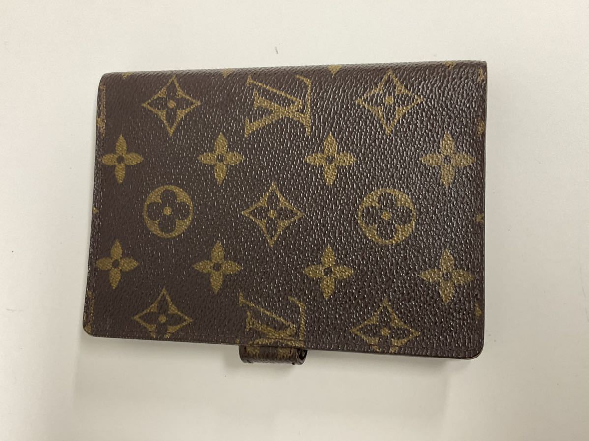 営KZ262-60◆ LOUIS VUITTON／ルイヴィトン モノグラム アジェンダPM ６穴バインダー 手帳カバー _画像3