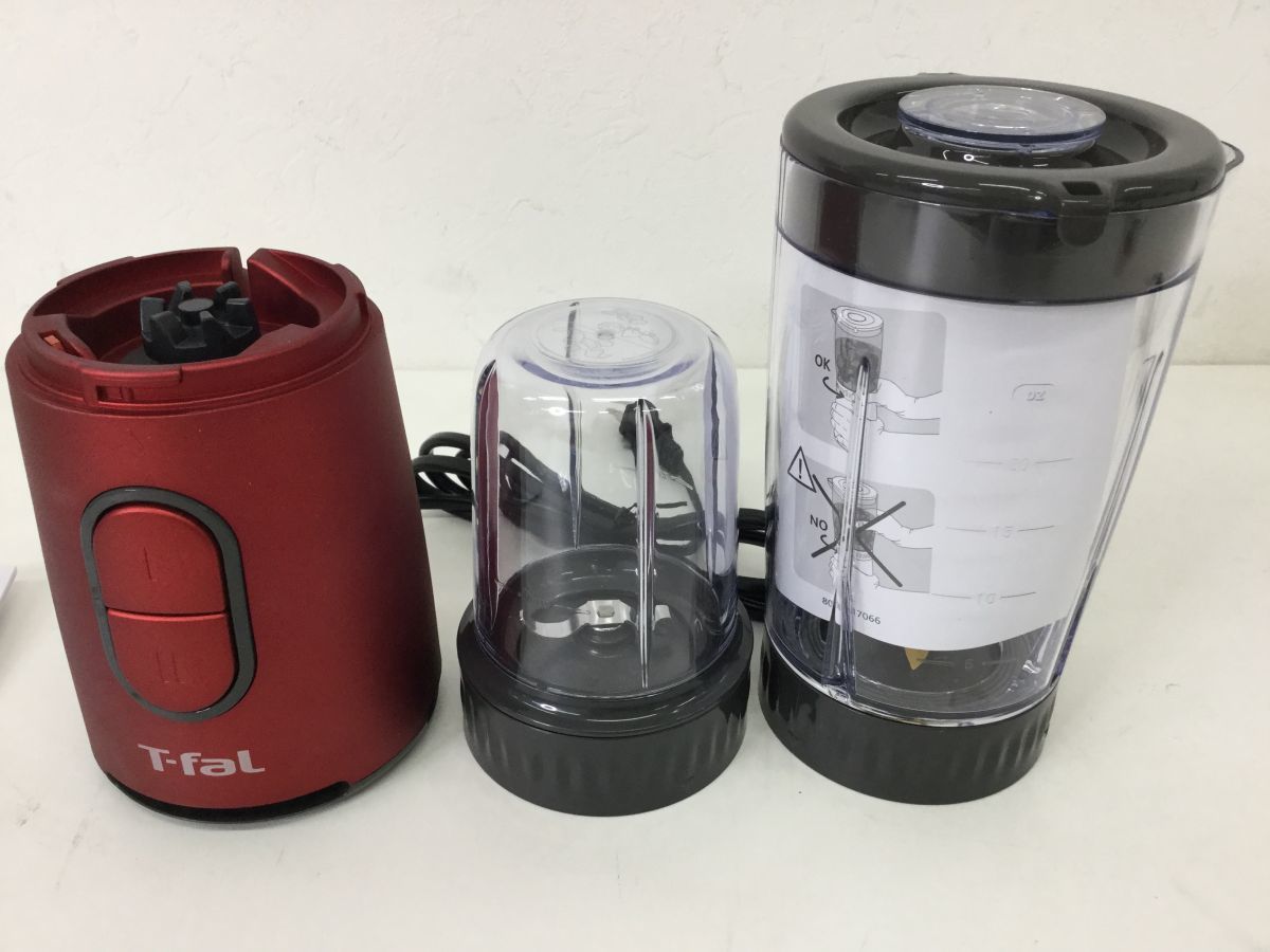 ●営SA266-100【未使用品】T-fal Mix&drink neo ティファール ミックスアンドドリンク ネオ ルビーレッド BL13C5JP ジュースミキサー_画像2