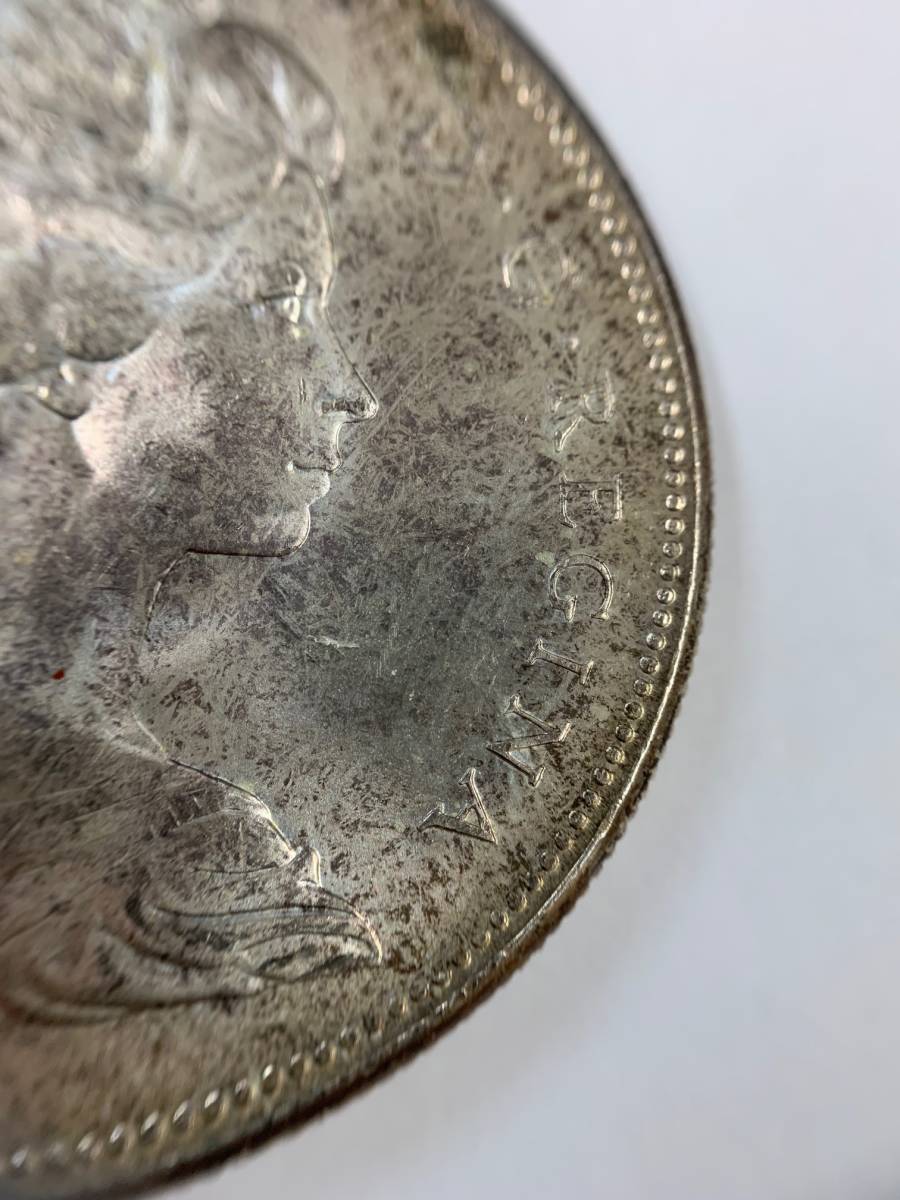 （32769）カナダ　1ドル銀貨　1867-1967　約23.2g　コレクション_画像8