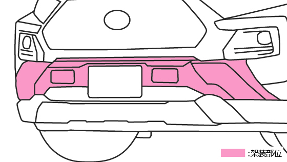 TRD RAV4 [5#系] フロントバンパーガーニッシュ（LED付）（ADVEN TURE専用品）_画像5