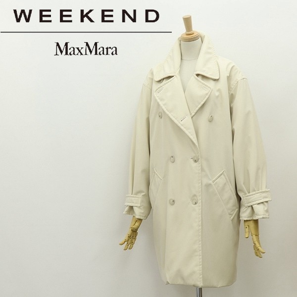 ◆Max Mara WEEKEND マックスマーラ 中綿 ダブル コート アイボリー 38