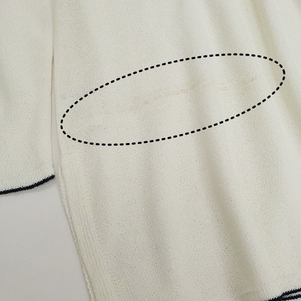 ◆ICEBERG アイスバーグ ウッドストック柄 刺繍 レーヨン ニット セーター オフホワイト S 42_画像5