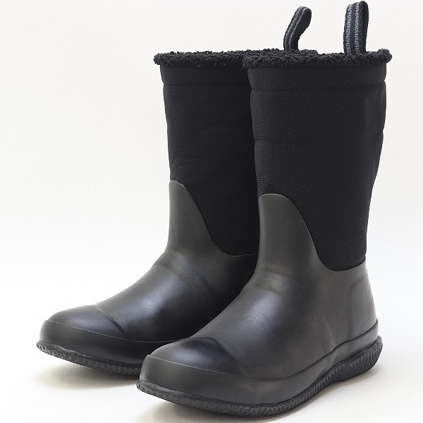 *HUNTER Hunter lining boa rain boots black black UK5