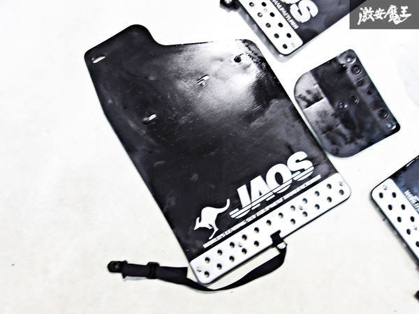 JAOS ジャオス CV5W デリカ D:5 D5 フロント マッドガード マッドフラップ 泥除け 黒系 4枚セット 1台分 即納_画像3