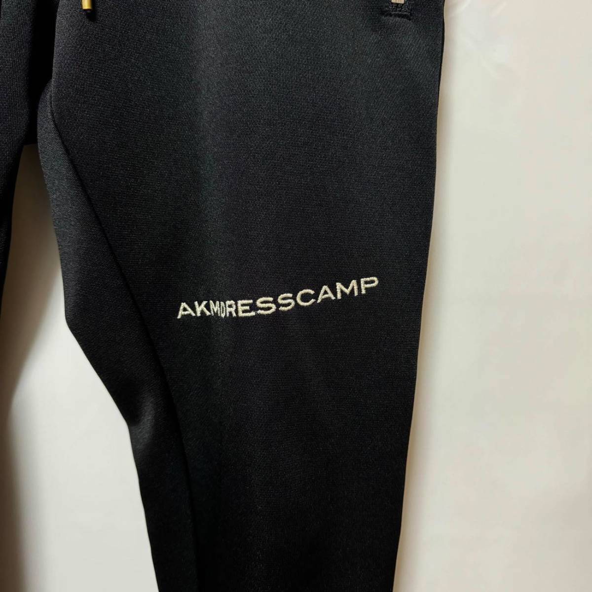 AKM DRESSCAMP Kappa ロゴトラックパンツ ジャージ 定価71,500円 送料520円〜 黒銀エイケイエム ドレスキャンプ カッパコラボ 1piu1uguale3_画像5